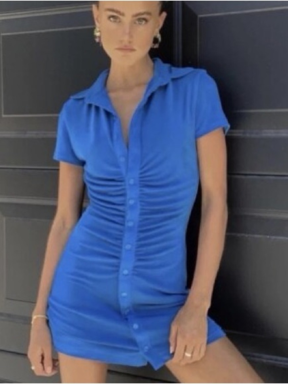 WITH JEAN Alexa dress in Electra (124)